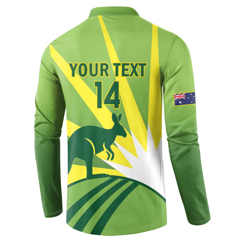 Custom Australia Cricket Button Sweatshirt Go Champions Aussies