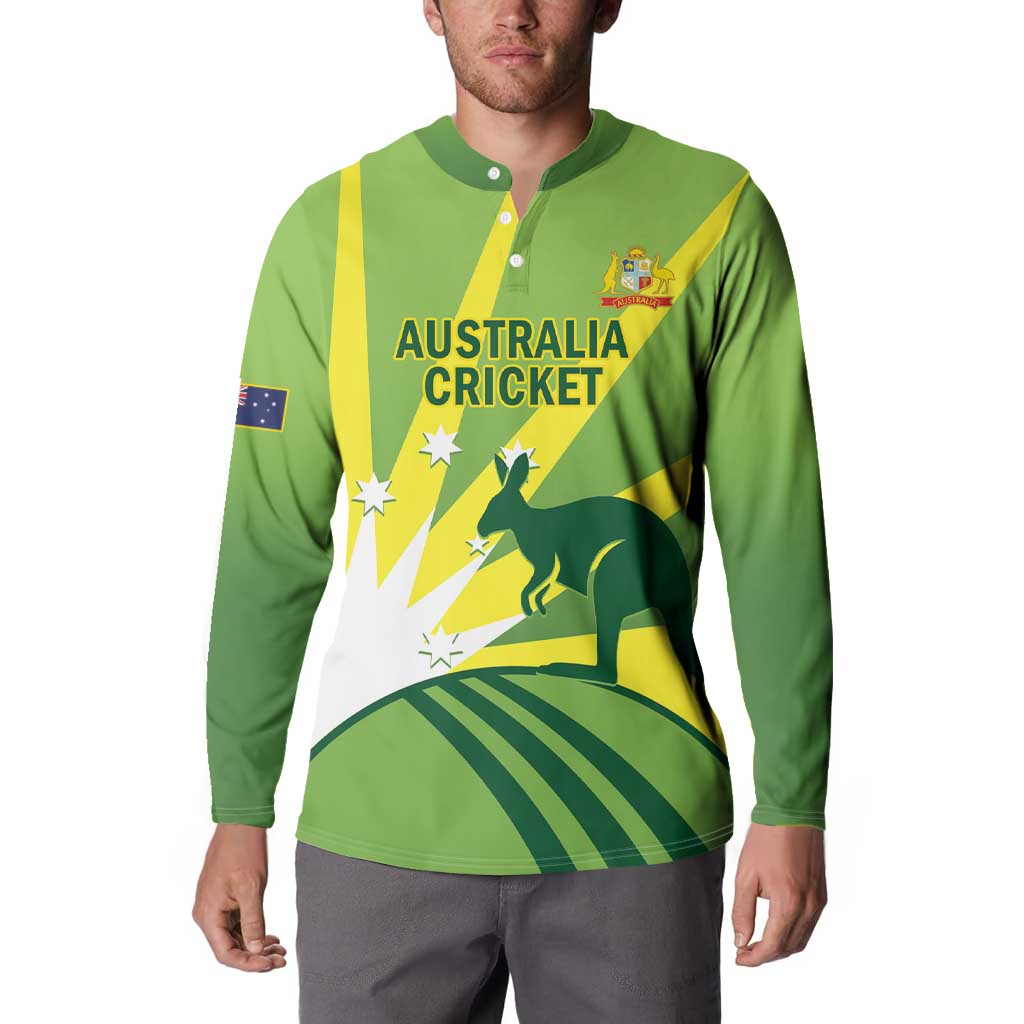Custom Australia Cricket Button Sweatshirt Go Champions Aussies