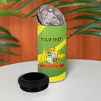 Custom Australia Cricket 4 in 1 Can Cooler Tumbler Go Champions Aussies