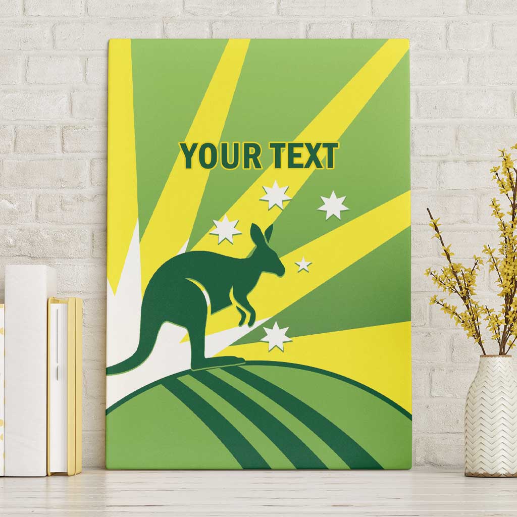 Custom Australia Cricket Canvas Wall Art Go Champions Aussies