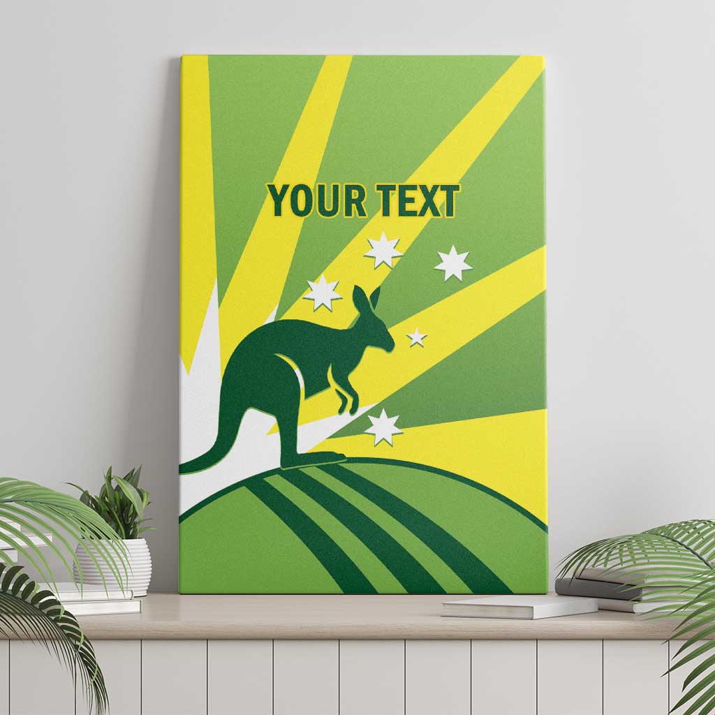 Custom Australia Cricket Canvas Wall Art Go Champions Aussies