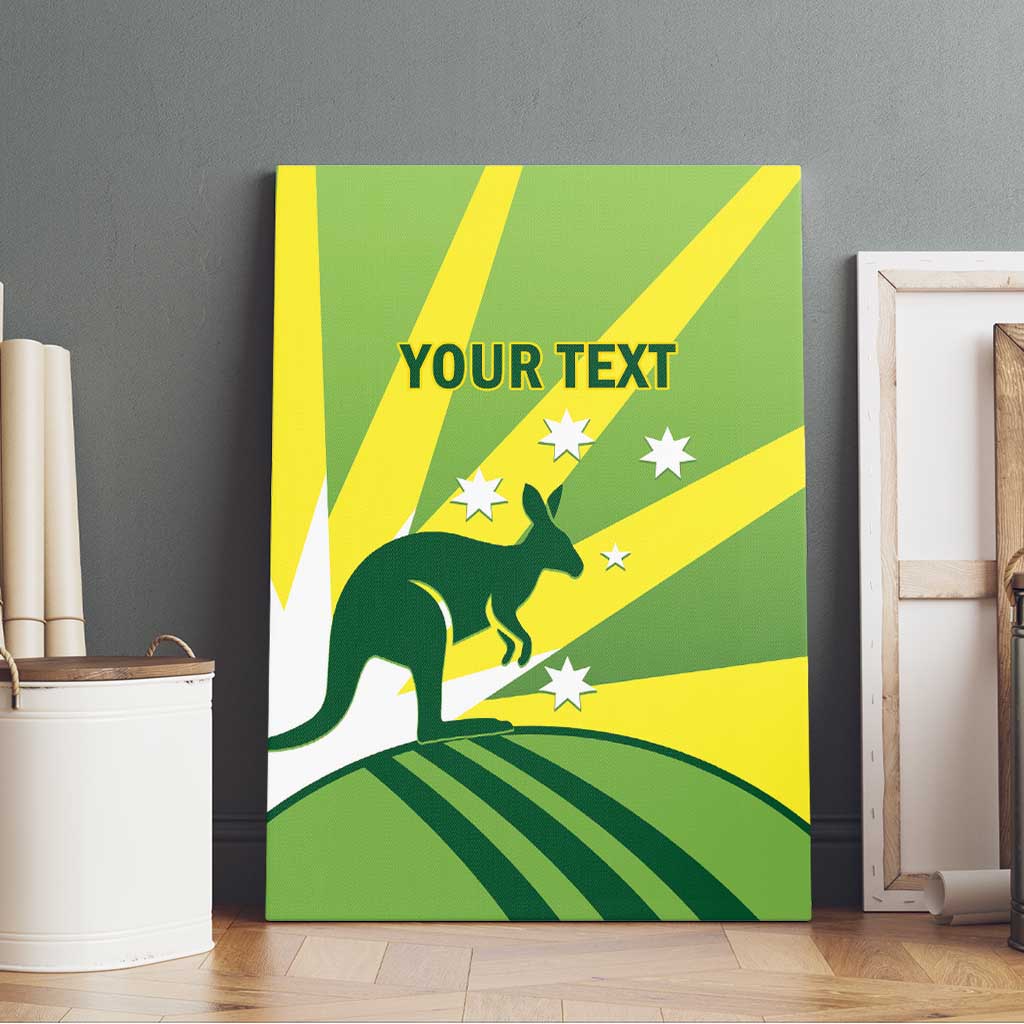 Custom Australia Cricket Canvas Wall Art Go Champions Aussies