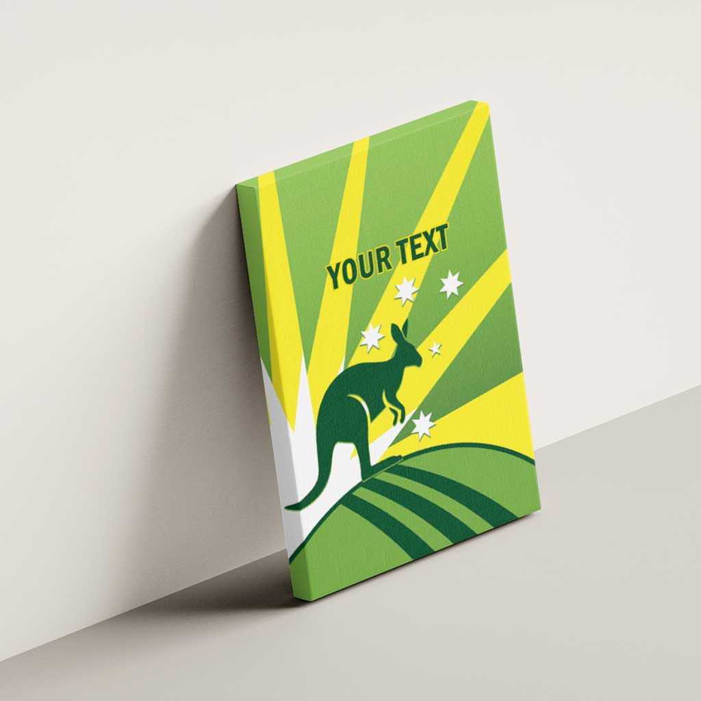 Custom Australia Cricket Canvas Wall Art Go Champions Aussies