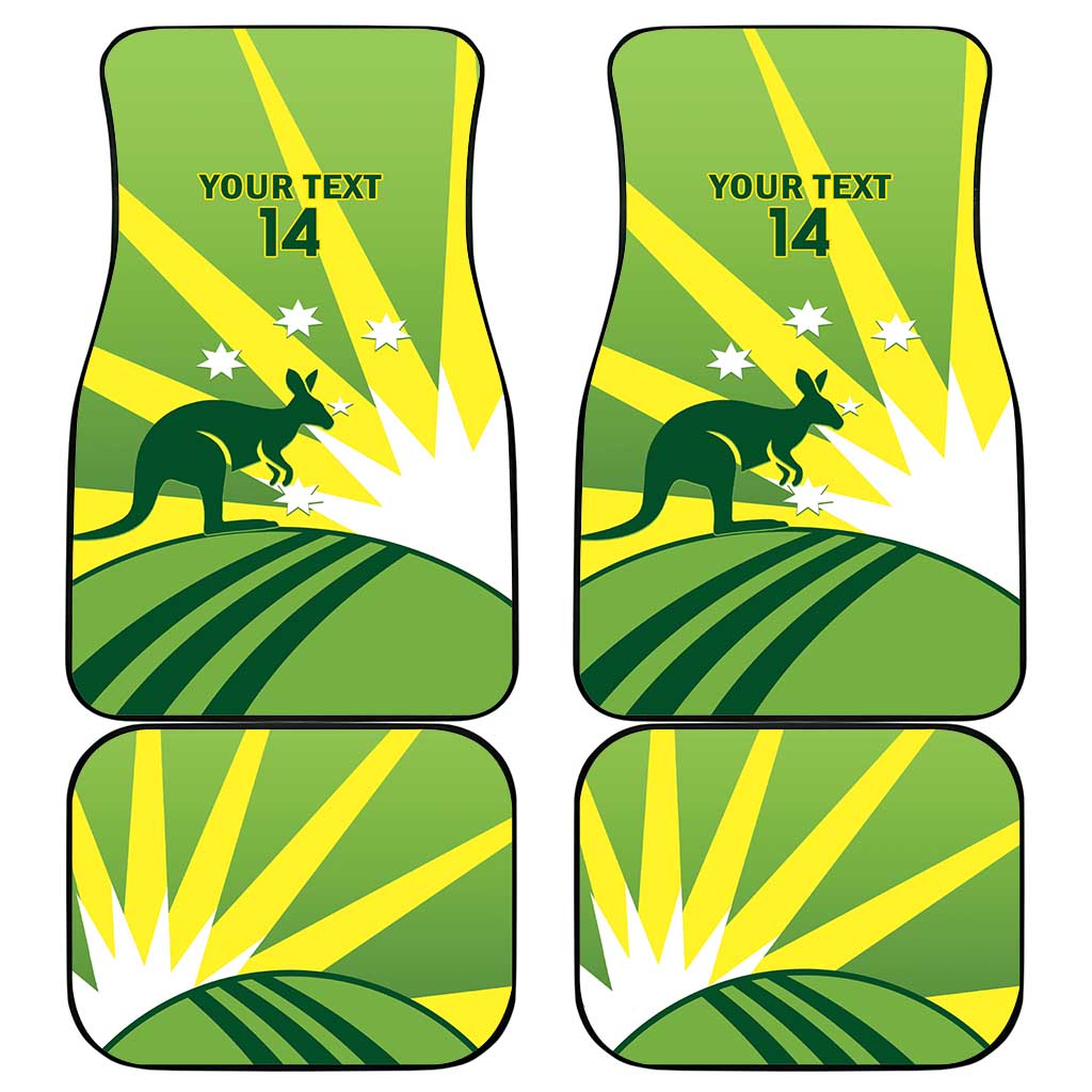 Custom Australia Cricket Car Mats Go Champions Aussies