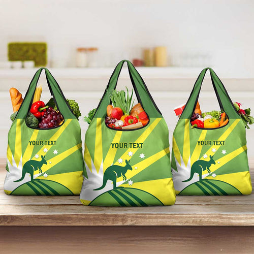Custom Australia Cricket Grocery Bag Go Champions Aussies