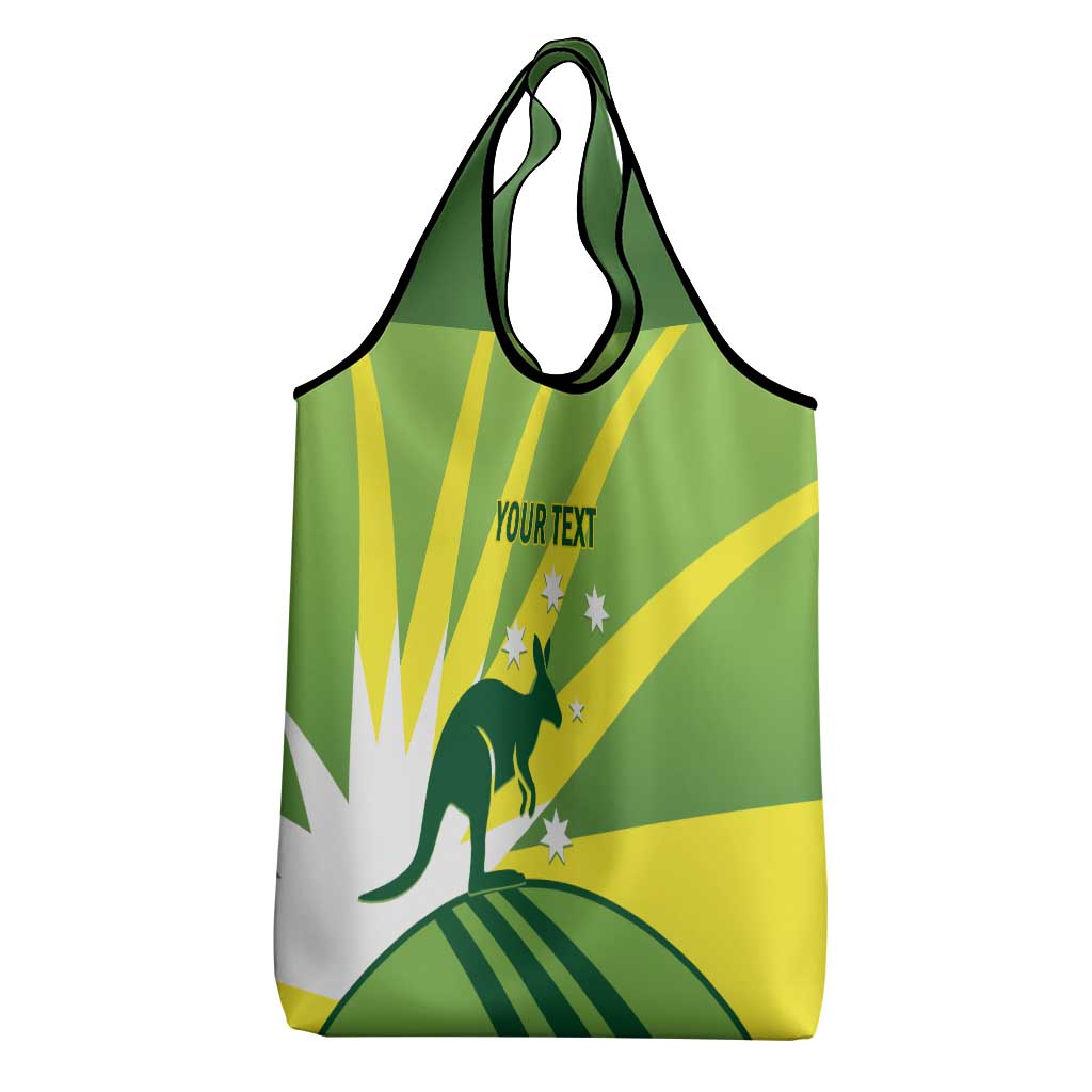 Custom Australia Cricket Grocery Bag Go Champions Aussies