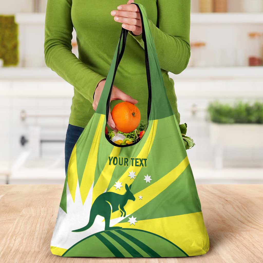 Custom Australia Cricket Grocery Bag Go Champions Aussies