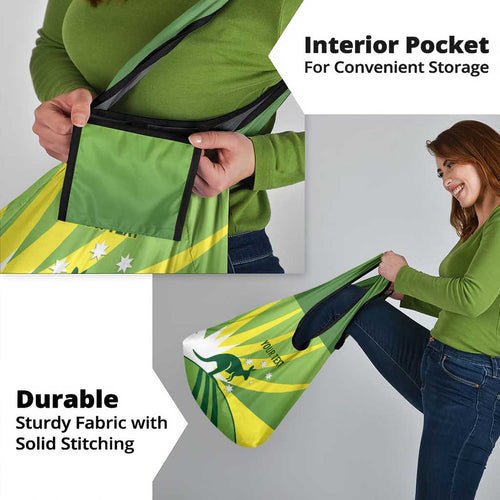 Custom Australia Cricket Grocery Bag Go Champions Aussies