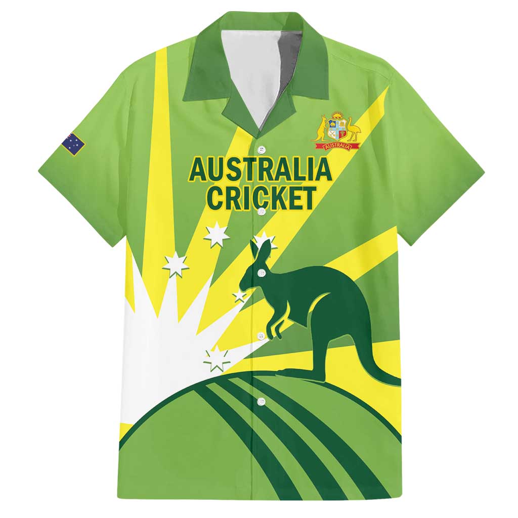 Custom Australia Cricket Hawaiian Shirt Go Champions Aussies