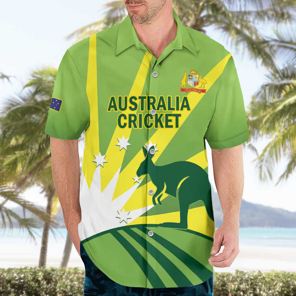 Custom Australia Cricket Hawaiian Shirt Go Champions Aussies