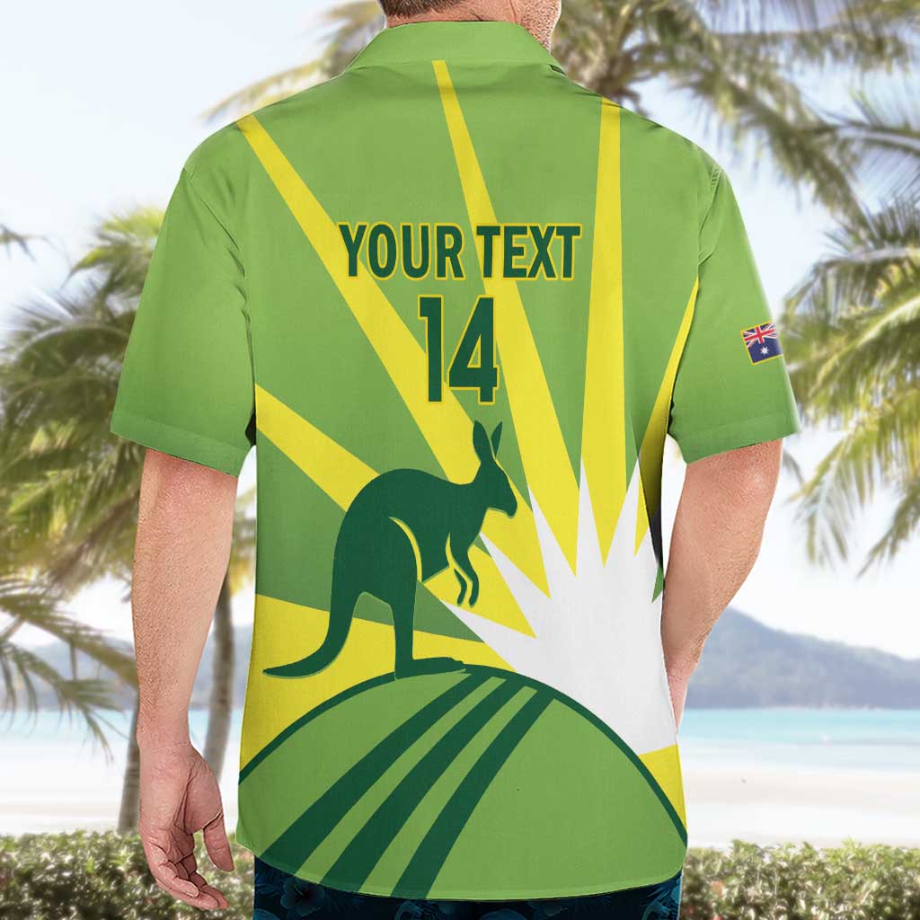 Custom Australia Cricket Hawaiian Shirt Go Champions Aussies