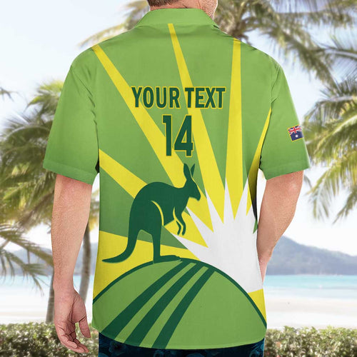 Custom Australia Cricket Hawaiian Shirt Go Champions Aussies