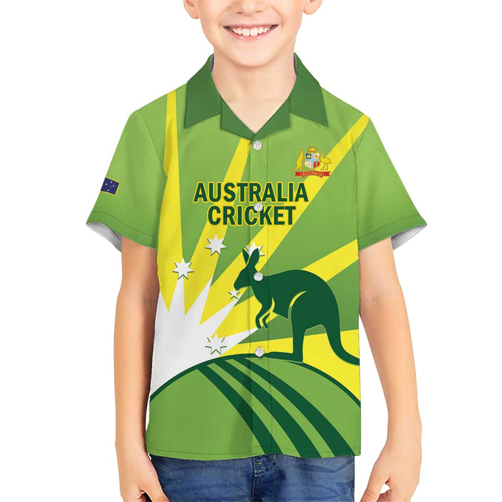 Custom Australia Cricket Hawaiian Shirt Go Champions Aussies