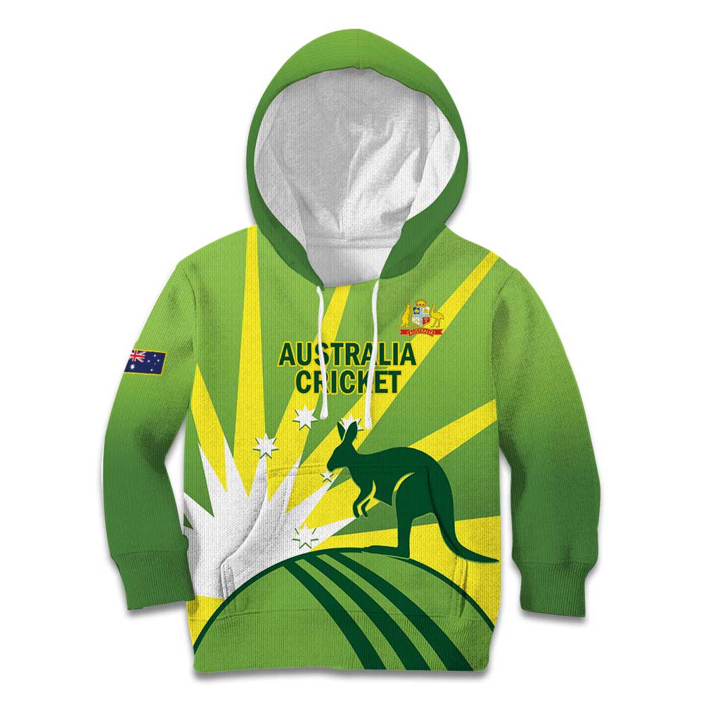 Custom Australia Cricket Kid Hoodie Go Champions Aussies