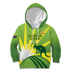 Custom Australia Cricket Kid Hoodie Go Champions Aussies