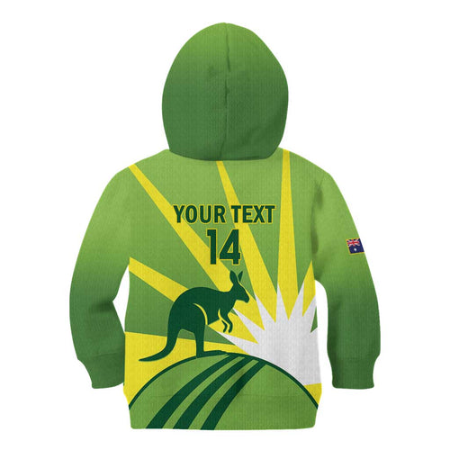 Custom Australia Cricket Kid Hoodie Go Champions Aussies