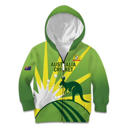 Custom Australia Cricket Kid Hoodie Go Champions Aussies