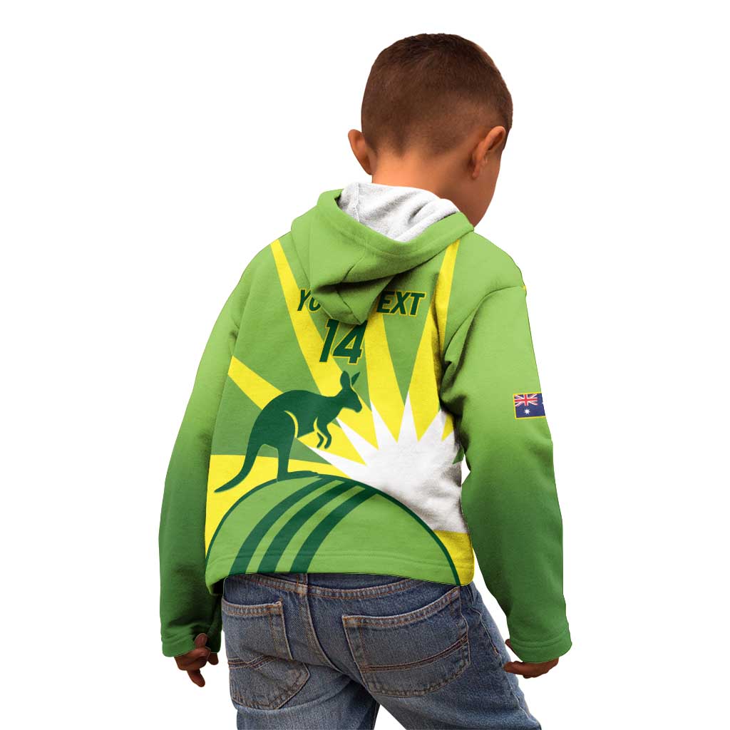 Custom Australia Cricket Kid Hoodie Go Champions Aussies