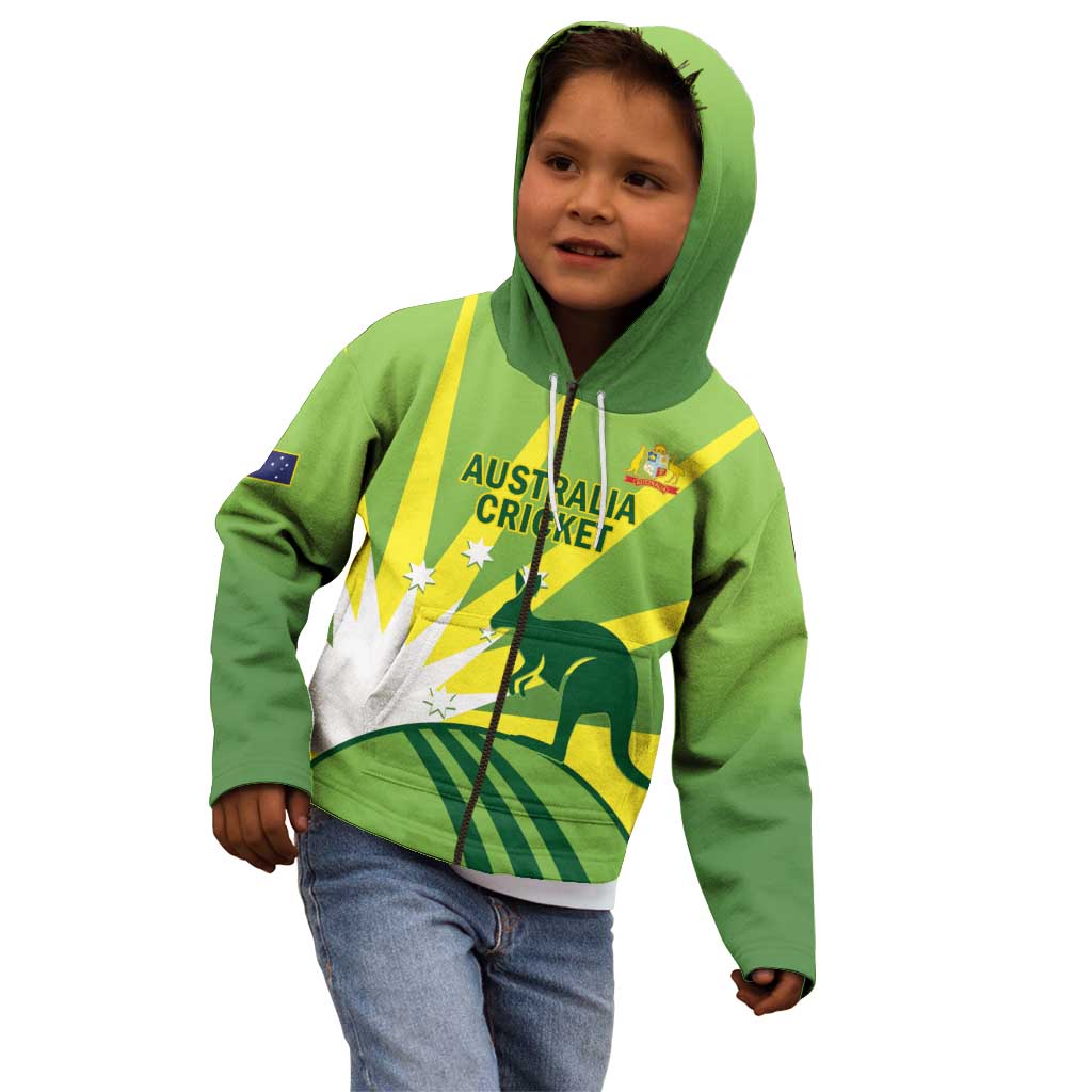 Custom Australia Cricket Kid Hoodie Go Champions Aussies