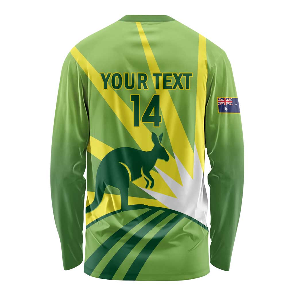 Custom Australia Cricket Long Sleeve Shirt Go Champions Aussies
