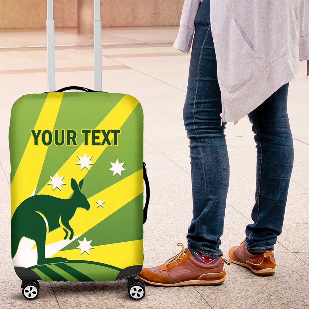 Custom Australia Cricket Luggage Cover Go Champions Aussies