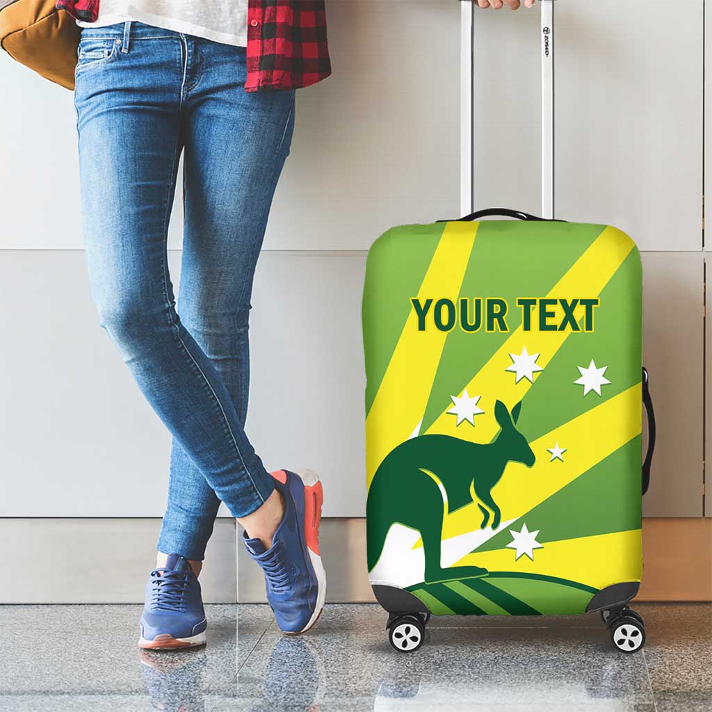 Custom Australia Cricket Luggage Cover Go Champions Aussies