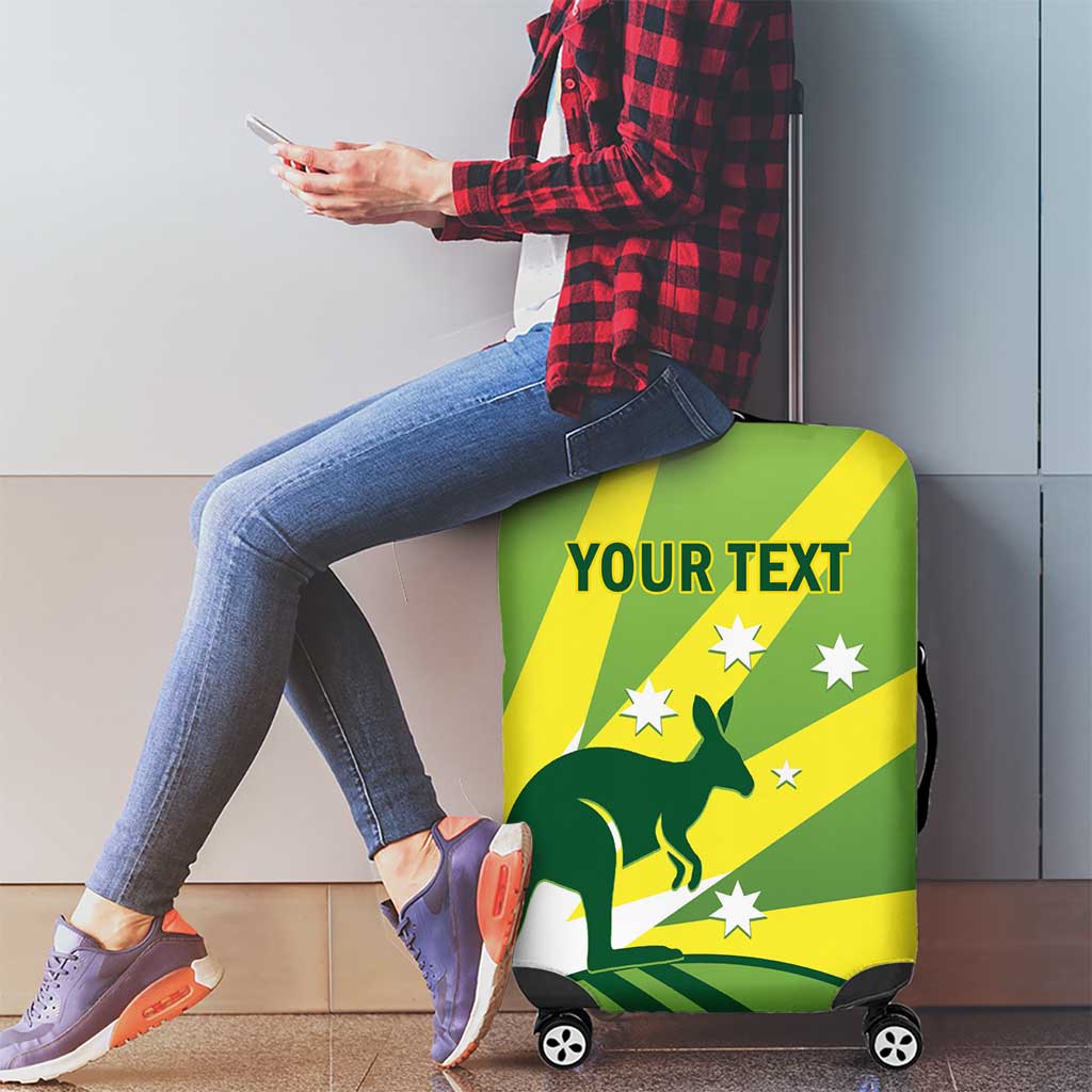 Custom Australia Cricket Luggage Cover Go Champions Aussies