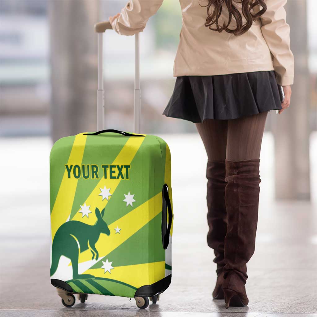 Custom Australia Cricket Luggage Cover Go Champions Aussies