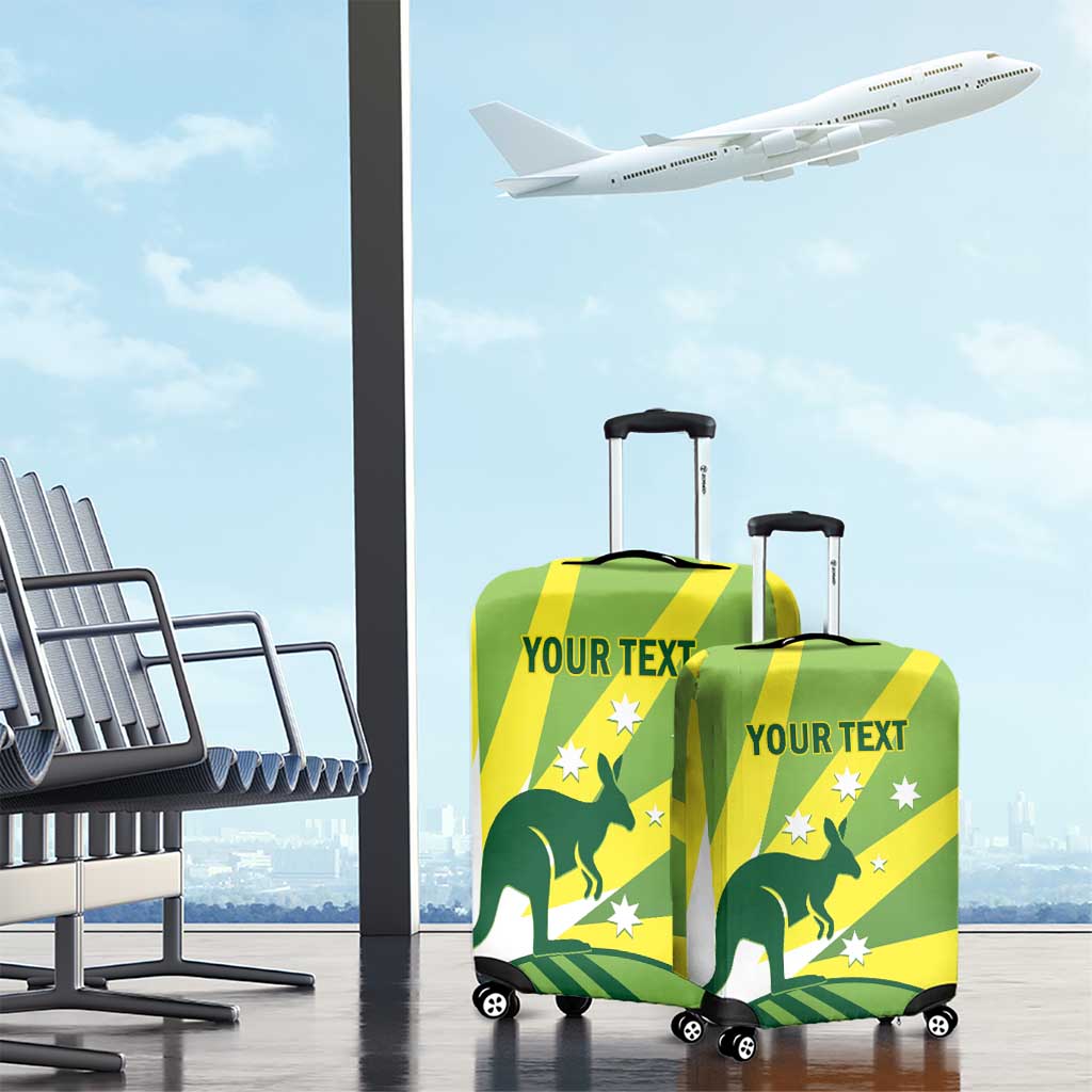 Custom Australia Cricket Luggage Cover Go Champions Aussies