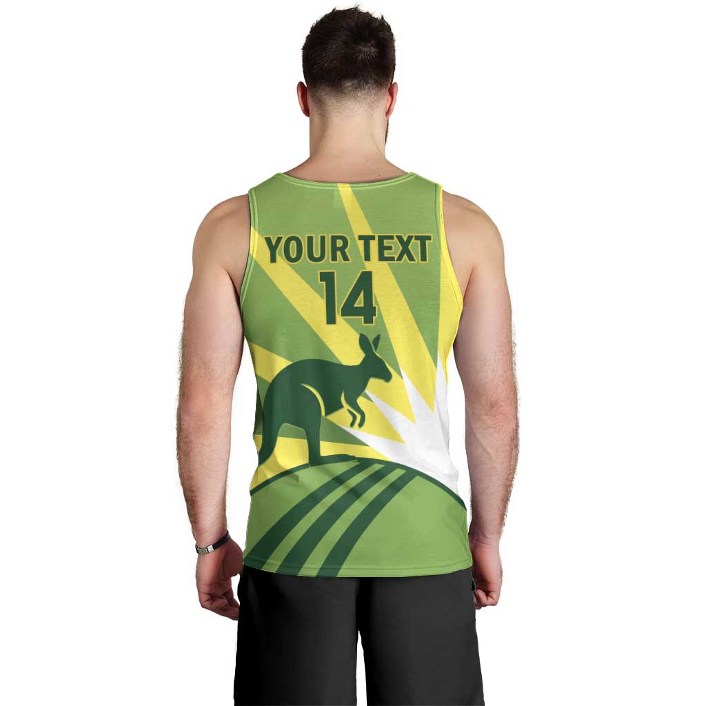 Custom Australia Cricket Men Tank Top Go Champions Aussies