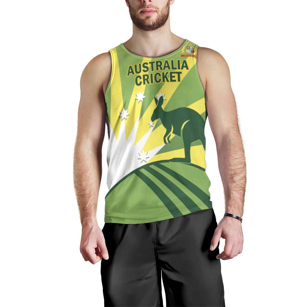 Custom Australia Cricket Men Tank Top Go Champions Aussies
