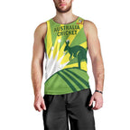 Custom Australia Cricket Men Tank Top Go Champions Aussies