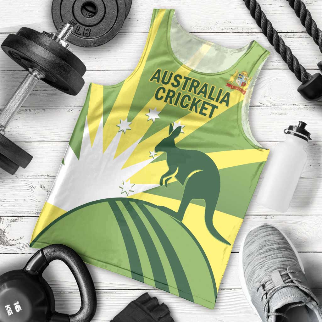 Custom Australia Cricket Men Tank Top Go Champions Aussies