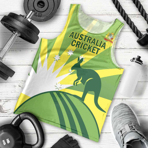 Custom Australia Cricket Men Tank Top Go Champions Aussies