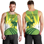 Custom Australia Cricket Men Tank Top Go Champions Aussies