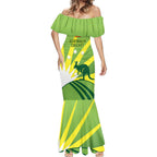 Custom Australia Cricket Mermaid Dress Go Champions Aussies
