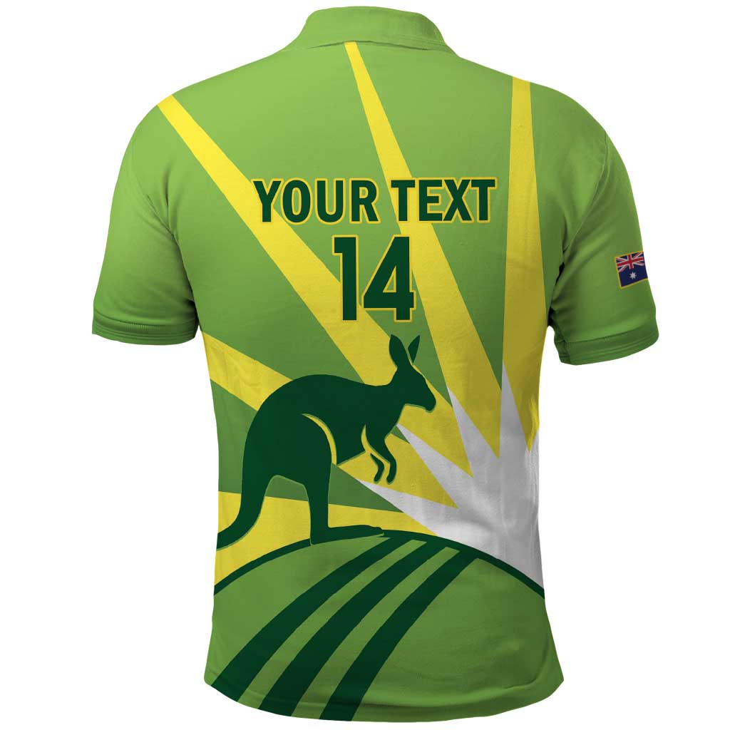 Custom Australia Cricket Polo Shirt Go Champions Aussies