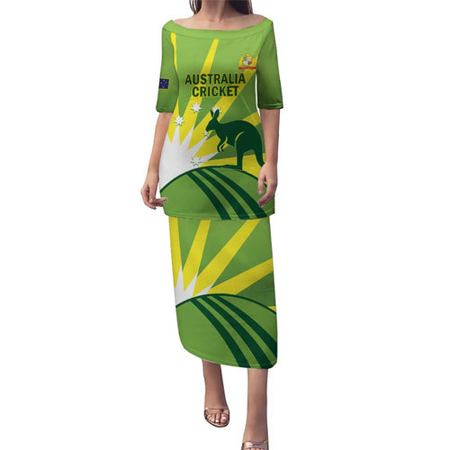 Custom Australia Cricket Puletasi Go Champions Aussies