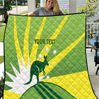 Custom Australia Cricket Quilt Go Champions Aussies