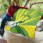 Custom Australia Cricket Quilt Go Champions Aussies