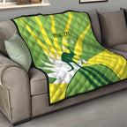 Custom Australia Cricket Quilt Go Champions Aussies