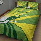 Custom Australia Cricket Quilt Bed Set Go Champions Aussies