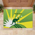 Custom Australia Cricket Rubber Doormat Go Champions Aussies