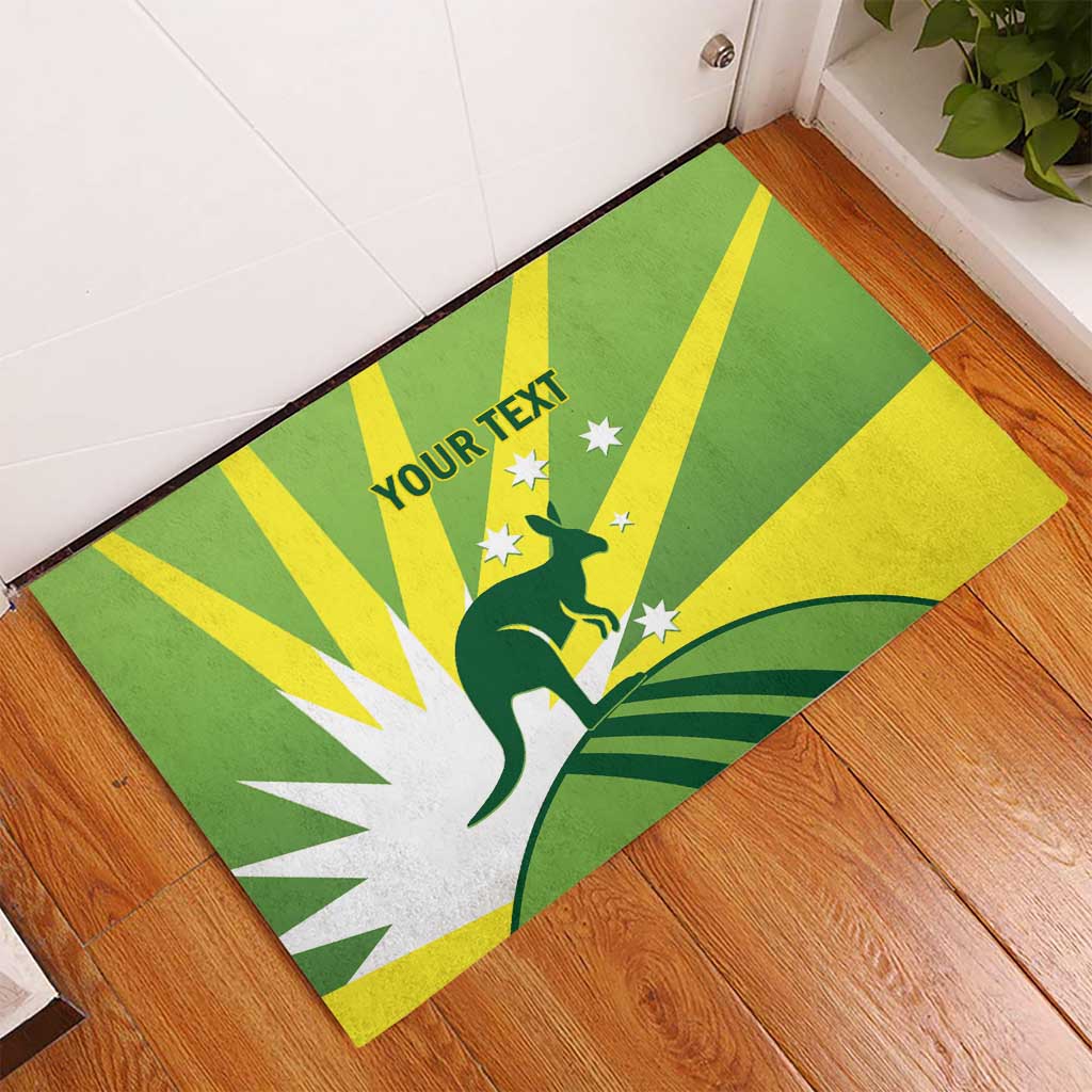 Custom Australia Cricket Rubber Doormat Go Champions Aussies