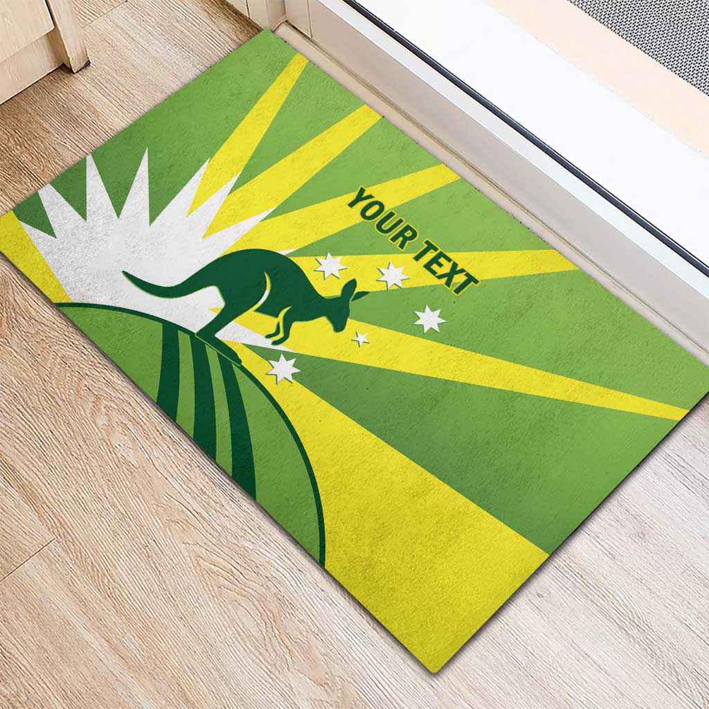 Custom Australia Cricket Rubber Doormat Go Champions Aussies