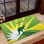 Custom Australia Cricket Rubber Doormat Go Champions Aussies