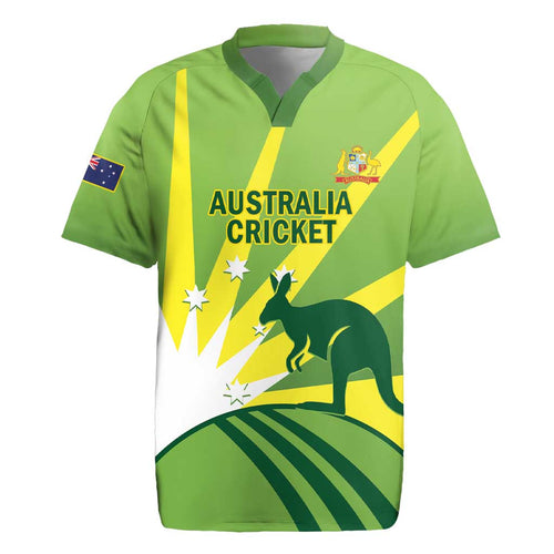 Custom Australia Cricket Rugby Jersey Go Champions Aussies