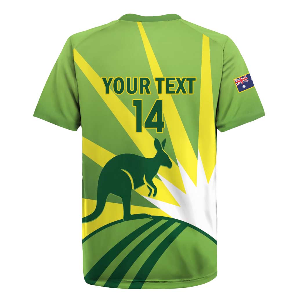Custom Australia Cricket Rugby Jersey Go Champions Aussies