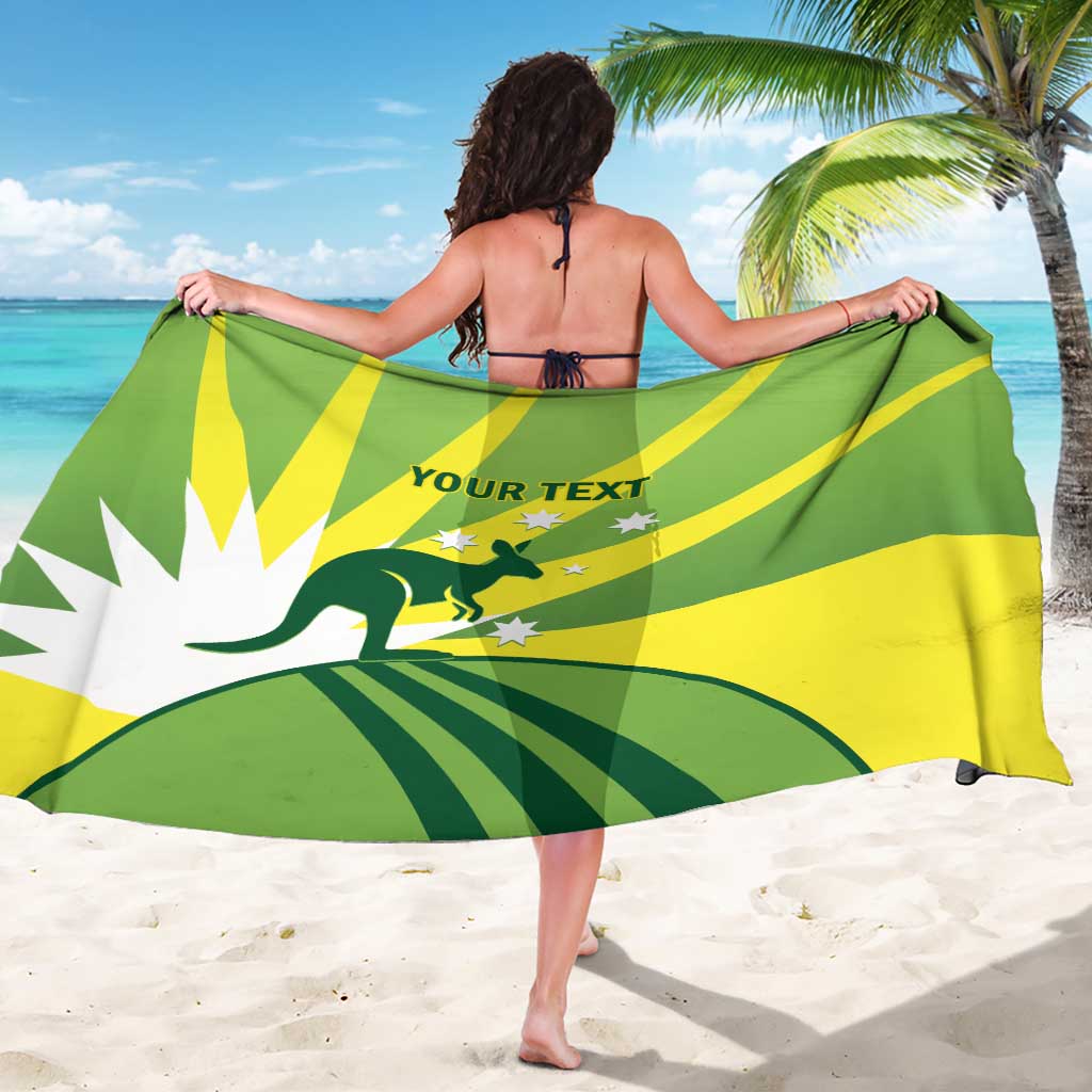 Custom Australia Cricket Sarong Go Champions Aussies