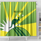 Custom Australia Cricket Shower Curtain Go Champions Aussies